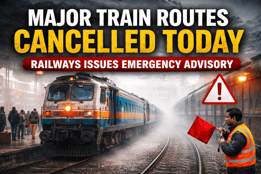 Major Train Routes Cancelled Today