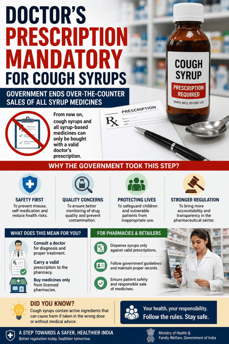 Doctor's Prescription Mandatory for Cough Syrups