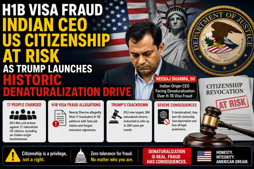 H1B visa fraud Indian CEO US citizenship