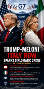 Trump Meloni Italy